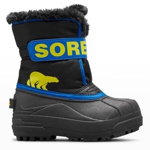 SOREL - Kids’ Commander Grip Strap Fleece Snow Boots - Toddler size